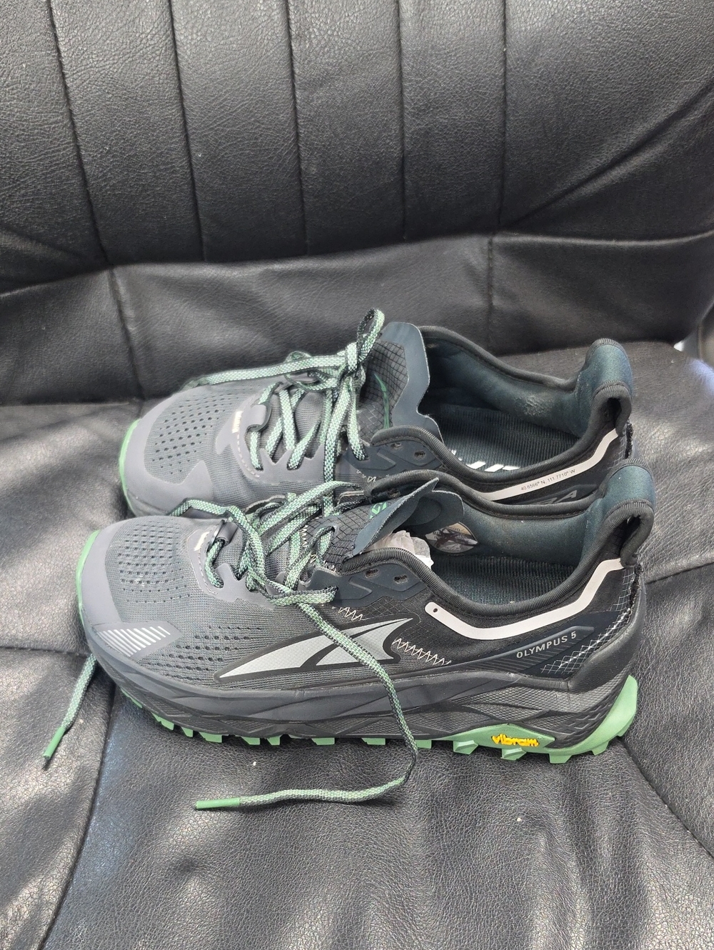 Altra Men's Olympus Trail Shoes in Gray and Green